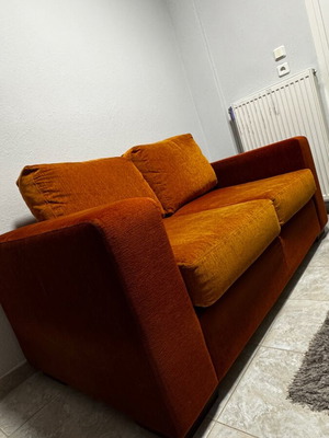 Two-seater sofa used, custom-made