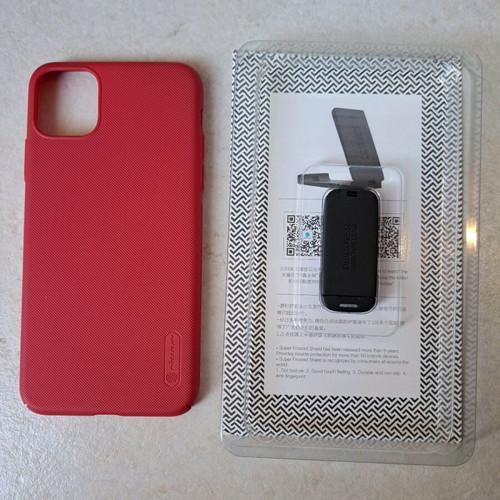 Nillkin case for iPhone 11 Pro Max red like new with stand