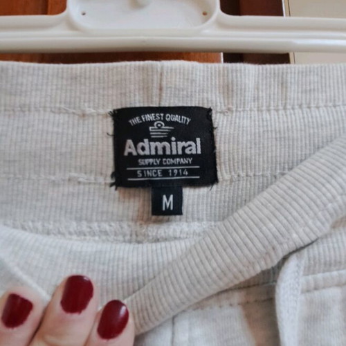 Admiral women's sweatpants like new, white and gray, size M