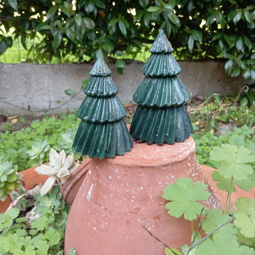 Christmas decoration tree made of plaster, new