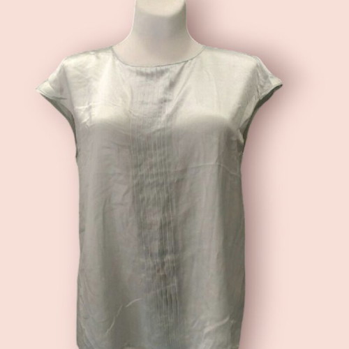 Silk top light green size M-L like new