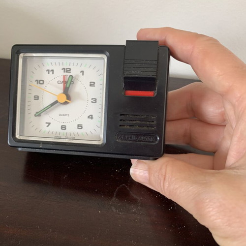 Casio Quartz Alarm Clock used, vintage, analog, Japan