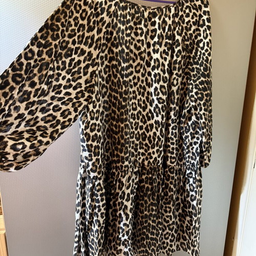 H&M leopard midi dress new, black brown beige