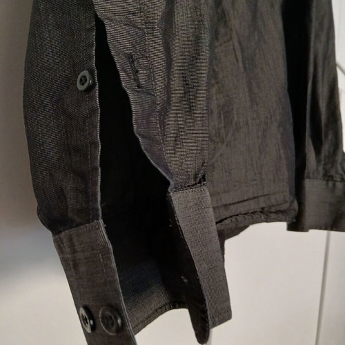 Classico Uomo men's shirt XXL black with thin white stripe like new