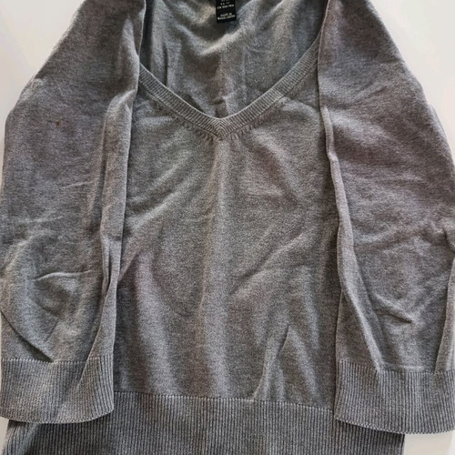 H&M Women's Cotton Pullover 3/4 Sleeve Grey like new