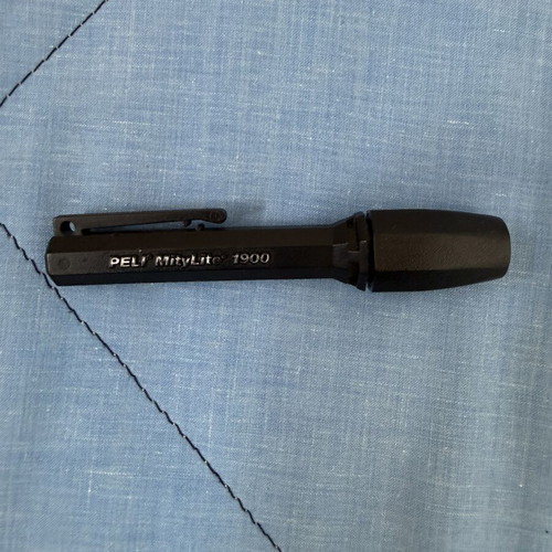 Peli Mitylite 1900 flashlight used, non-LED