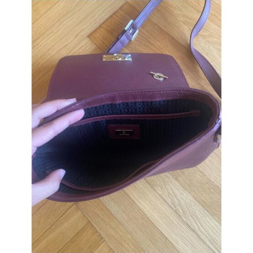 Aigner leather crossbody bag, burgundy