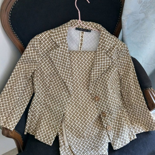Raxevsky suit like new, beige and brown