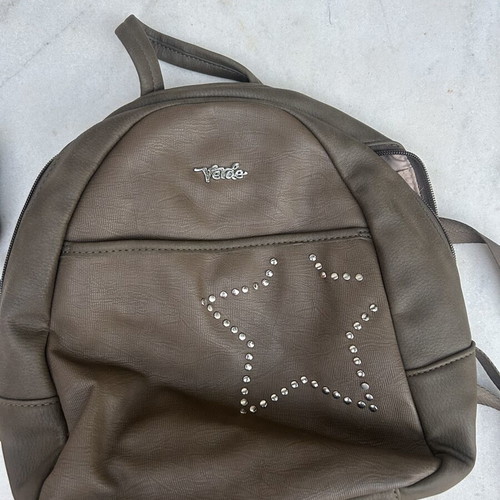 Backpack bag, beige and brown