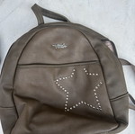Backpack bag, beige and brown