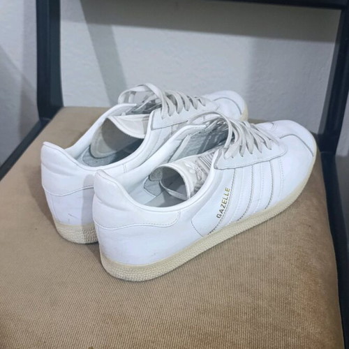 Adidas Gazelle used white sneakers size 43