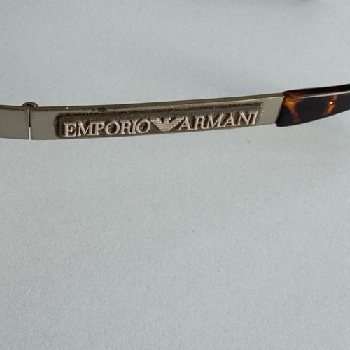 Emporio Armani 9355 sunglasses used, brown and silver