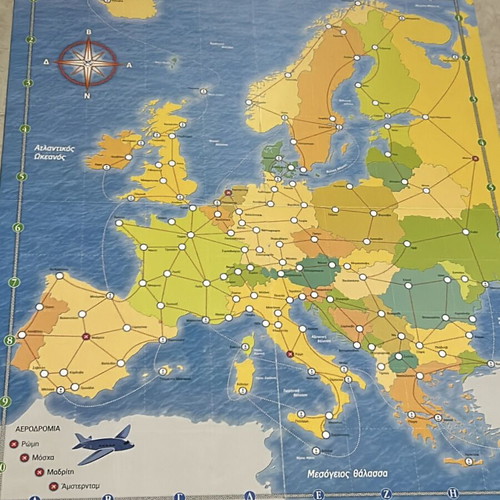 Traveling in Europe board game used