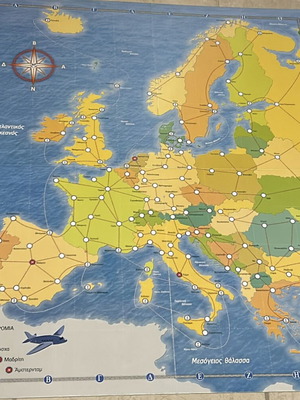 Traveling in Europe board game used