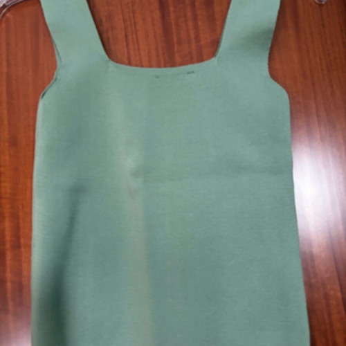 Top very elastic new, green, one size