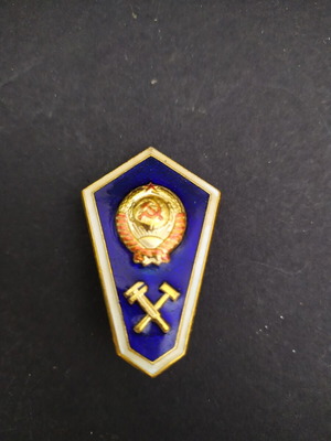 Technical School Soviet Union Railroad Screwback Badge 70s-80s