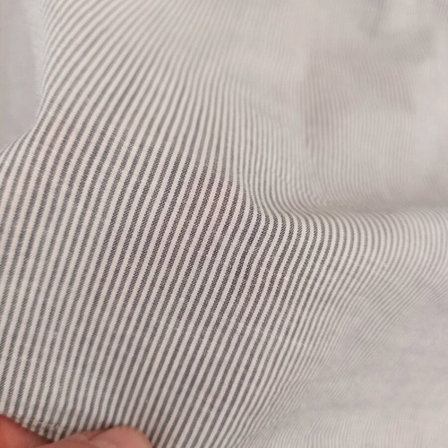 Philosophy shirt medium striped gray white used with small stain