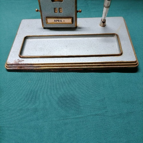Desk calendar used vintage from 1950s