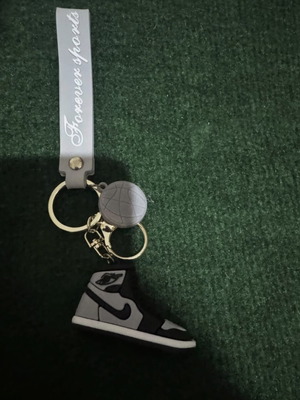 Nike shoe keychain, grey