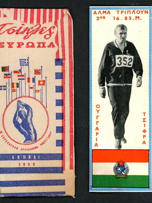 1969 Europa Gum Original Card and Wrapper used
