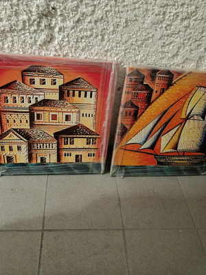 Bizart diptych canvas print 50x50 new condition
