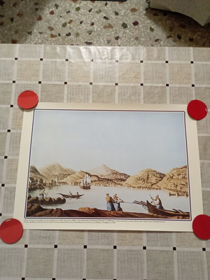 Decorative print Samos, new, 50x35 cm
