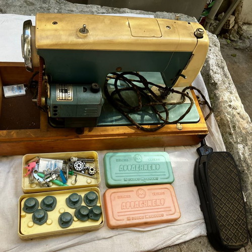 Vintage Princess A. G. Palmer sewing machine used, electric with treadle