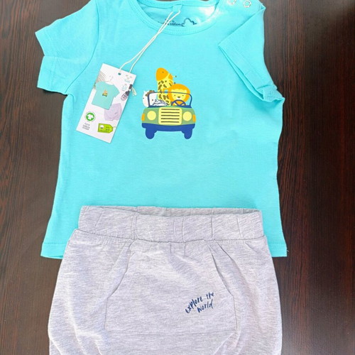 Petit Bateau Baby Clothing Set New 2 Pieces 9–12 Months Organic Cotton