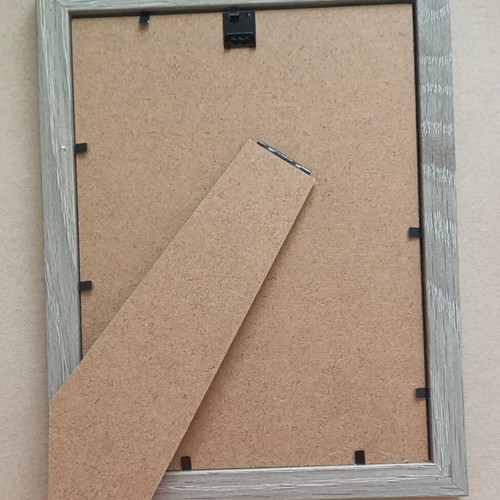 Modern art collage print 17x22 cm framed