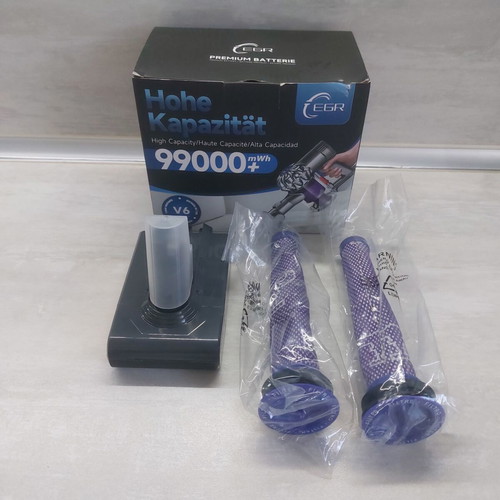 Dyson V6 Premium battery 4600mAh new with 2 filters gift