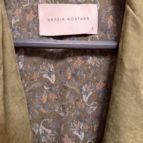 Vassia Kostara jacket and skirt set new, green, small