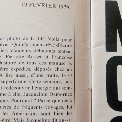 Vintage Elle and Jours de France magazines from 1979