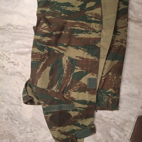 Military camouflage set used, 3 variations, medium size