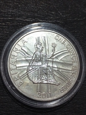 Britannia 2011 1oz ασημένιο νόμισμα