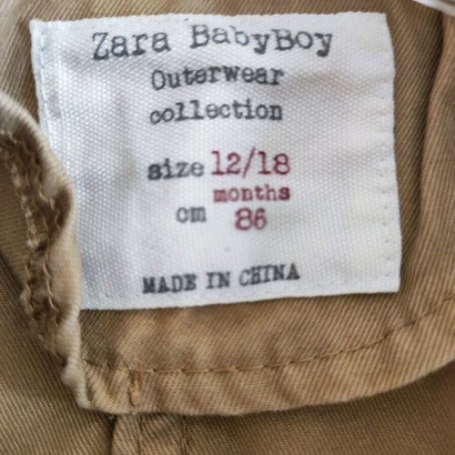Zara Boy light parka jacket like new, cotton 86cm, 18-24 months