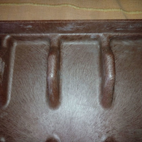 Biofal cutlery tray used, plastic wood imitation