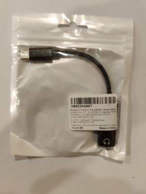 Audio adapter Type-C to 3.5 mm jack new, black