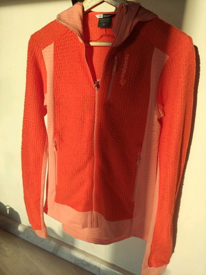 Norrona Falketind Alpha120 Zip Hood jacket new, women's, orange, size S