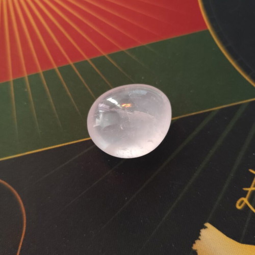 Rose quartz crystal