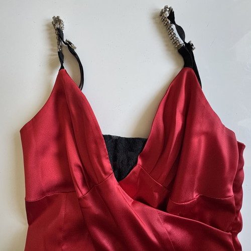 Myriam Petrou red evening dress medium like new