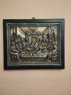 Orthodox Metal Icon of the Last Supper new