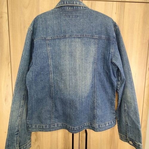 Y2K vintage style elastic denim jacket like new, blue, size L