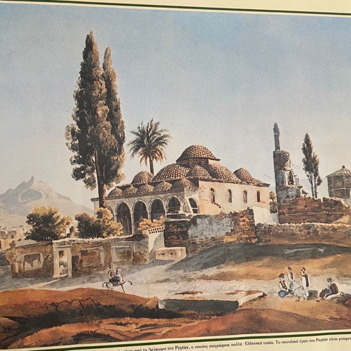 Engraving copy Fatihie Mosque and Aerides used