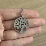 Women's silver necklace