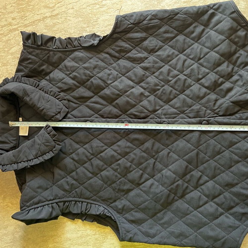 Women's black vest with collar new