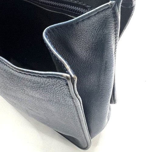 Longchamp blue leather crossbody bag used