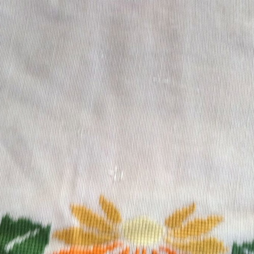 Handmade Table Linen Set 3pcs with Cross Stitch and Crochet Lace new