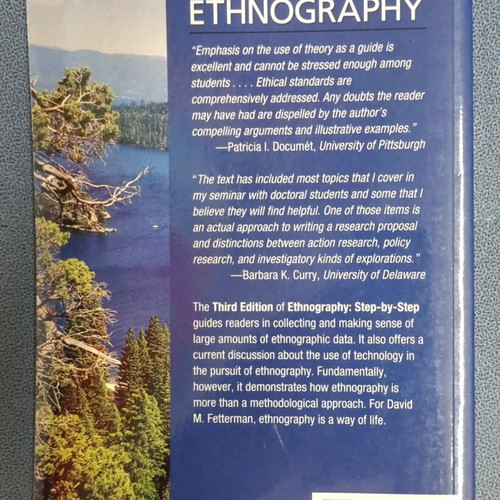 Book Ethnography - Step by step (3rd edition) used, English
