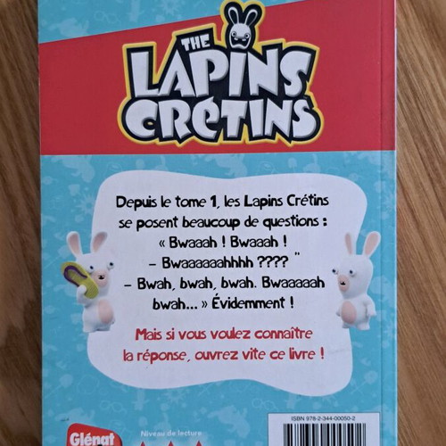 The Lapin Crétins 4 books like new, French