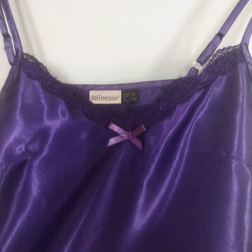 Satin nightdress like new, size S, purple